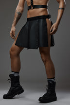 Real leather gladiator skirt