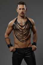Leder Ketten Harness Top