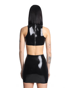 Latex crop top