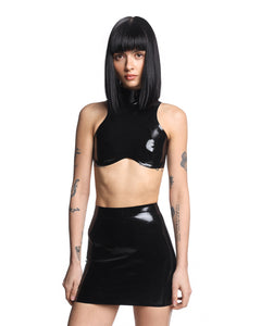 Latex crop top