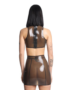 Latex crop top
