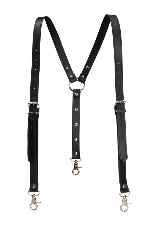 Leather suspenders