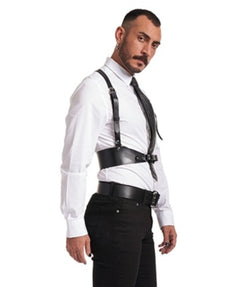 Leder Harness mit Y-Träger
