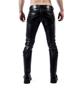 Luxus Leder Jeans mit Polster