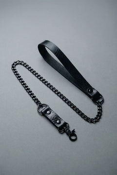 Leather chain leash