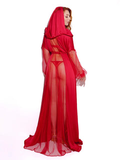 Mantel Kleid mit Kapuze