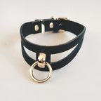 Leather collar AKASHA