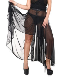 Transparenter Rock lang