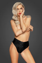 Snake briefs with zip