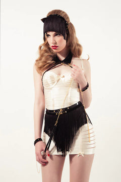 Luxus Rock mit Fransen