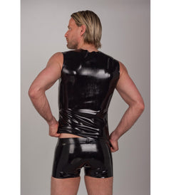 Latex shirt with skulls