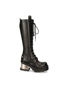 Faux Leather Biker Boots