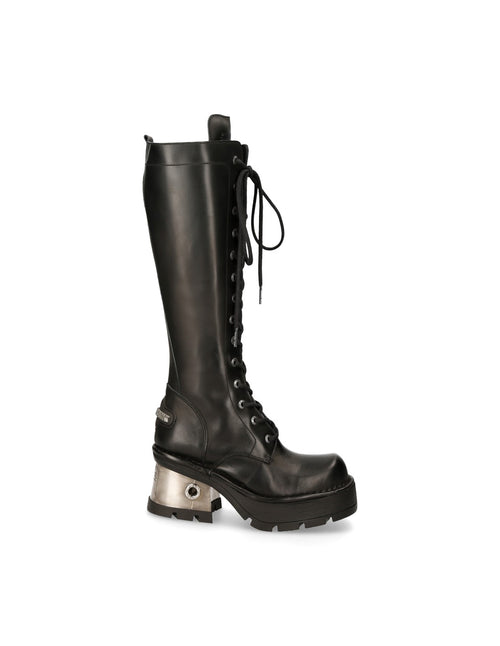 Faux Leather Biker Boots