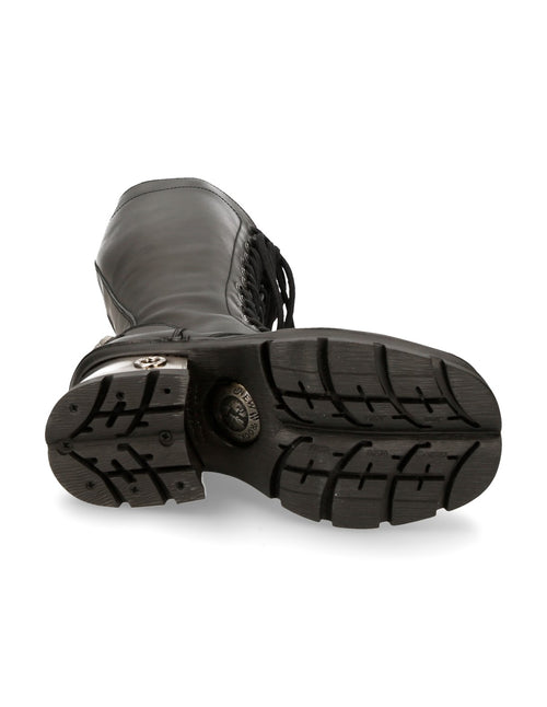 Faux Leather Biker Boots