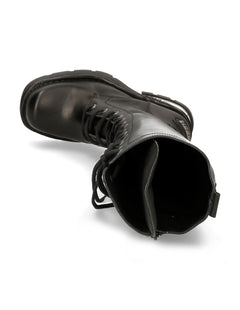 Faux Leather Biker Boots