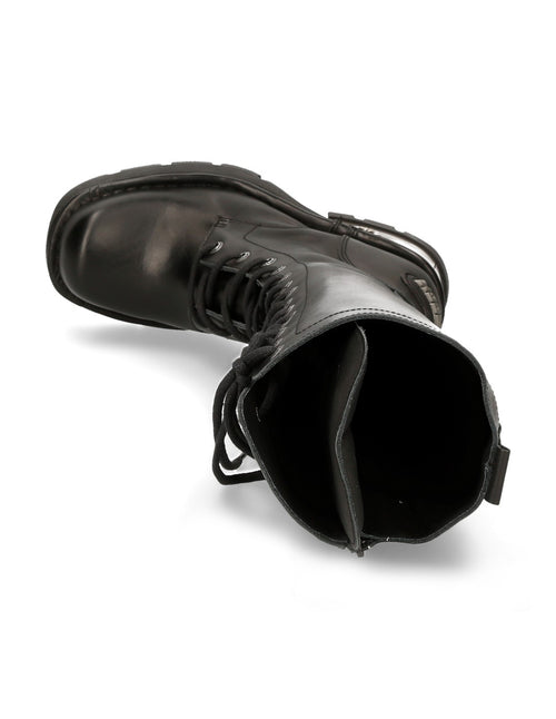 Faux Leather Biker Boots