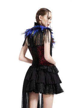 Feather jewelry bolero