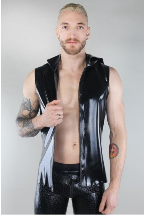 Latex Shirt mit Kapuze