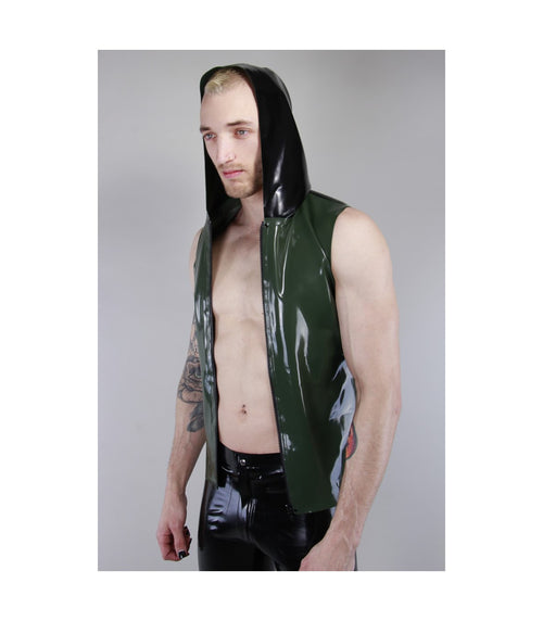 Latex Shirt mit Kapuze
