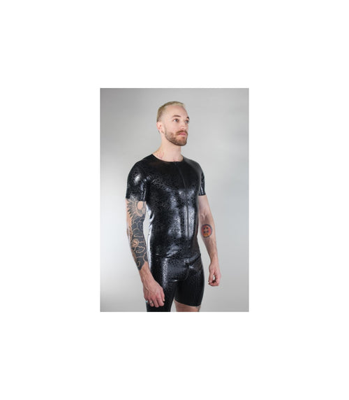 Latex Shirt mit Flammen