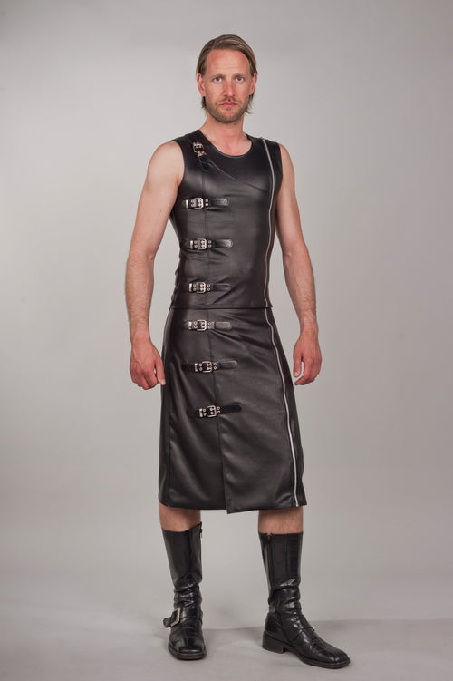 Knee-length men's skirt
