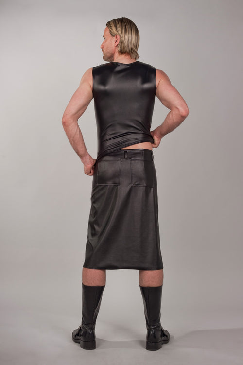 Knee-length men's skirt