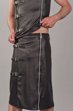 Knee-length men's skirt