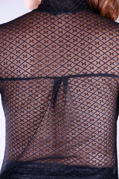 Stoffbluse transparent