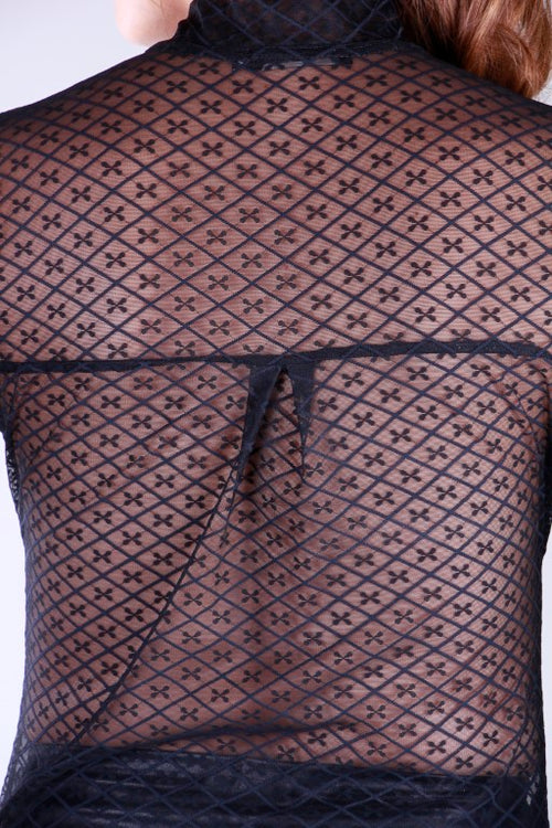 Stoffbluse transparent