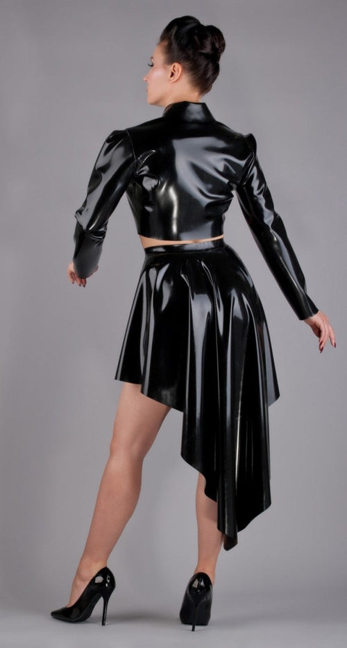 Latex Skirt Flared