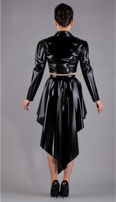 Latex Skirt Flared