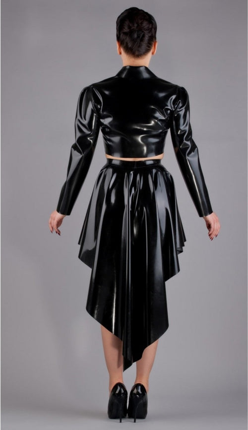 Latex Skirt Flared