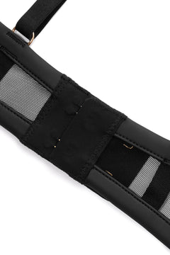 Leather look bra open with ring of O