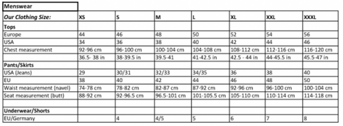 Knee-length men's skirt