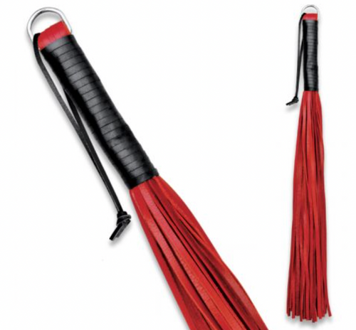 Leather flogger soft - 48 straps