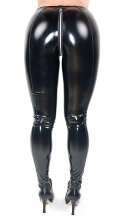 Leggings with contrasting zip