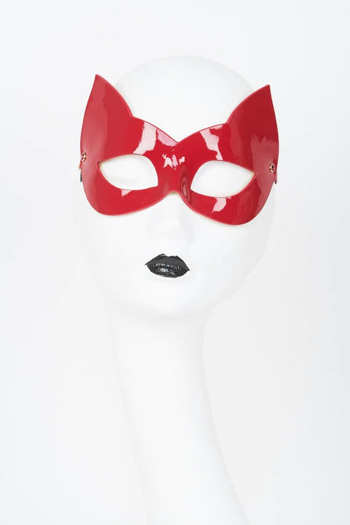 patent leather mask