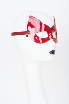 patent leather mask
