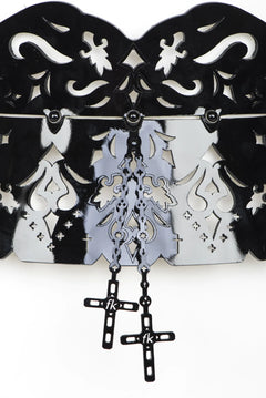 Lackleder Beinharness