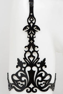 Lackleder Beinharness