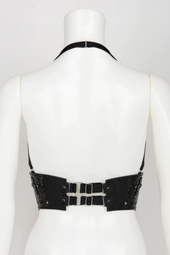 Lackleder Unterbrust Harness