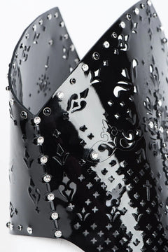 Patent leather headdress