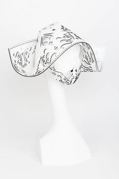 Patent leather hat RED with chin harness