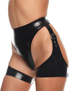 Latex belt with leg harness