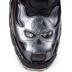 Leder Stiefelette Skull