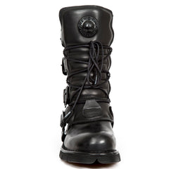 Leder Biker Stiefelette