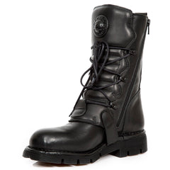 Leder Biker Stiefelette