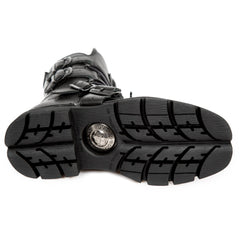 Leder Biker Stiefelette