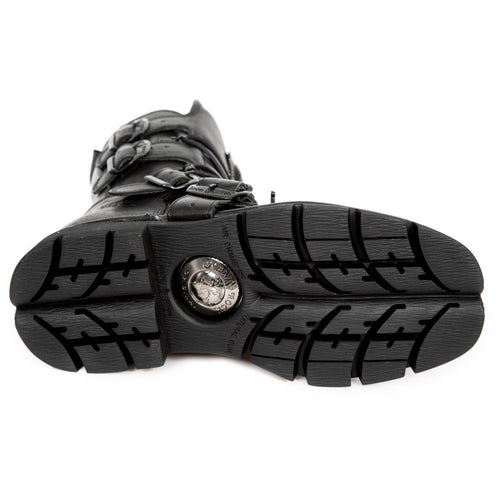 Leder Biker Stiefelette