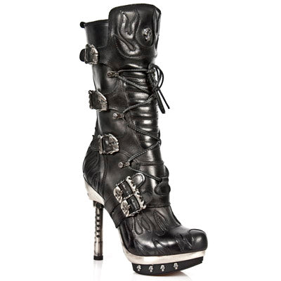 Leather ankle boot